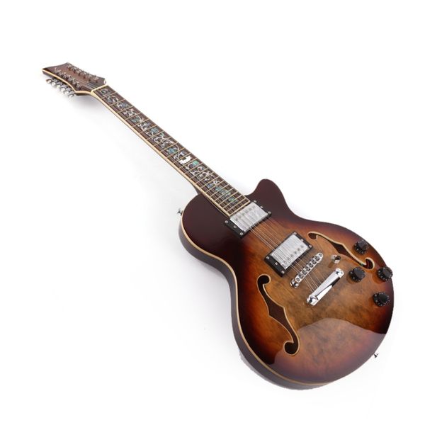 

good quality f hole twelve 12 string electric guitar