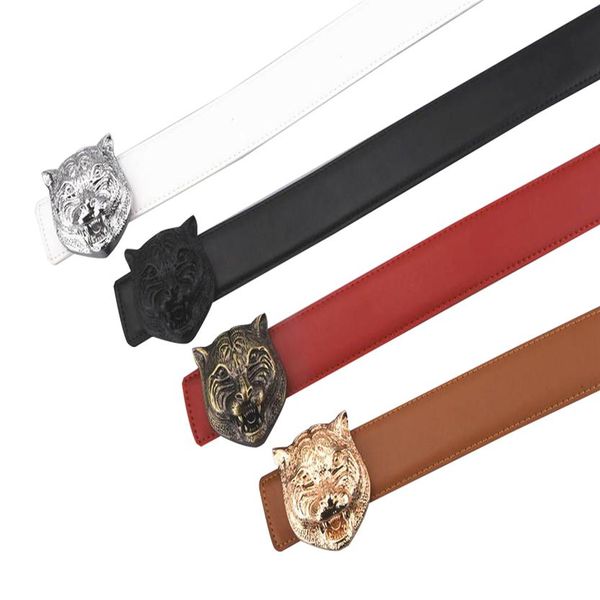 

2022 belt designer belts for men copper black gold silver senior tiger head buckle belt fashion luxury leather casual women men be197p, Black;brown