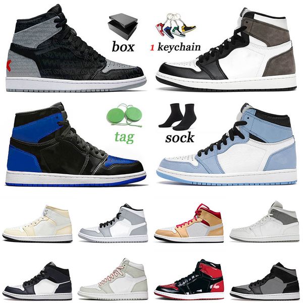 

2022 fashion basketball shoes 1 1s jumpman high dark mocha university blue chicago surfaces shadow red racer blue womens sneakers mens