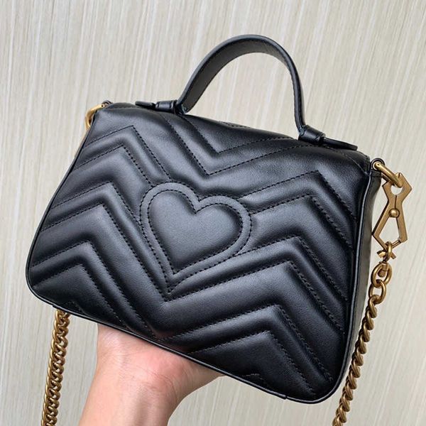 

new fashion heart design soft flap crossbody bag high grade genuine leather handle bag classic luxury woman handbag