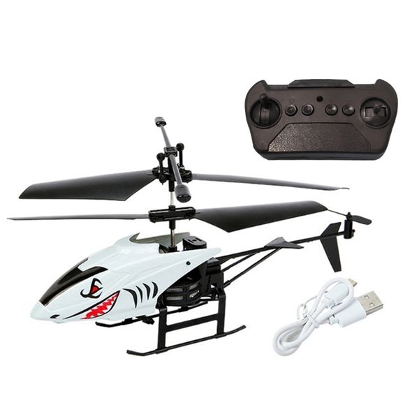 2 Canal Mini USB RC Helicóptero Controle Remoto Modelo de Drone com luz 220321