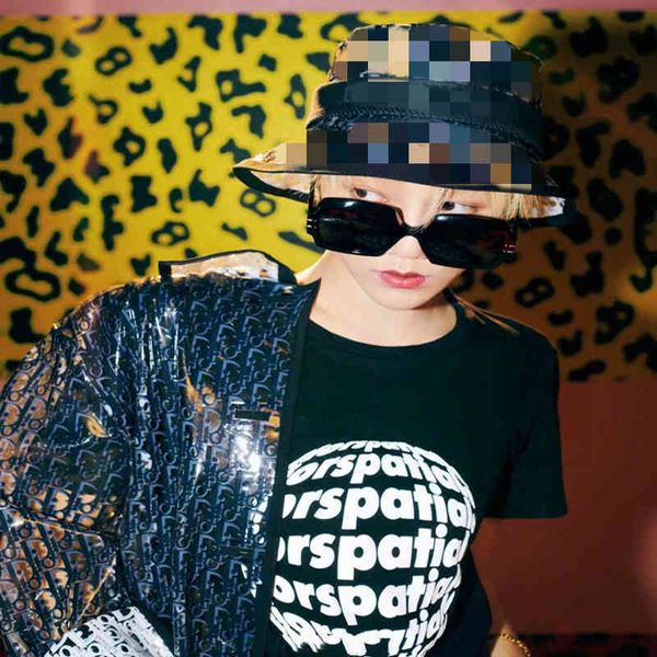 

fashion box sunglasses ins net street show with sunscreen xu62, White;black