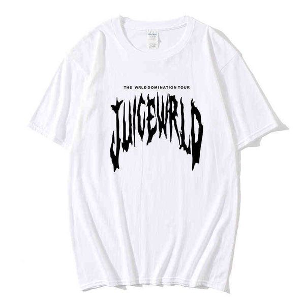 Hip-Hop-Sänger Respekt Juice Wrld Print T Shirt Männer Streetwear Swag Fashion Unisex Rapper Fan Club Herren Harajuku T-