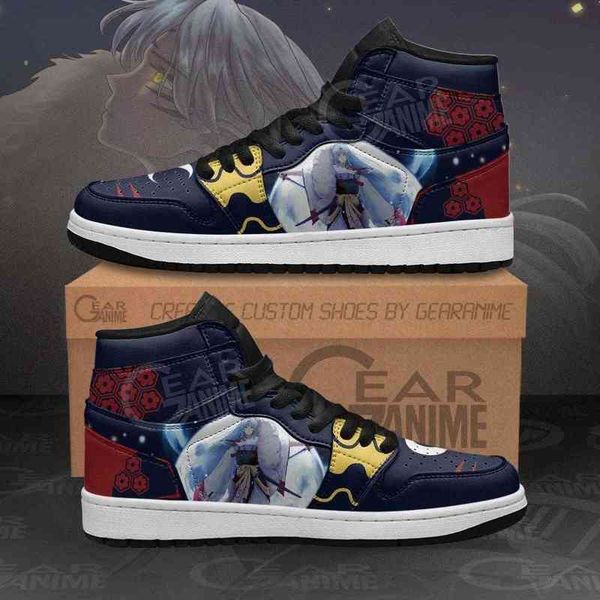 

sesshomaru sneakers dark theme custom anime shoes, Black