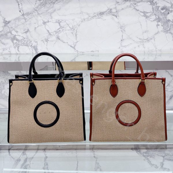 

2022 totes large straw bags luxury designer lady fashion beach chain two shoulder handbag crossbody zipper plain famous totes shopping packa
