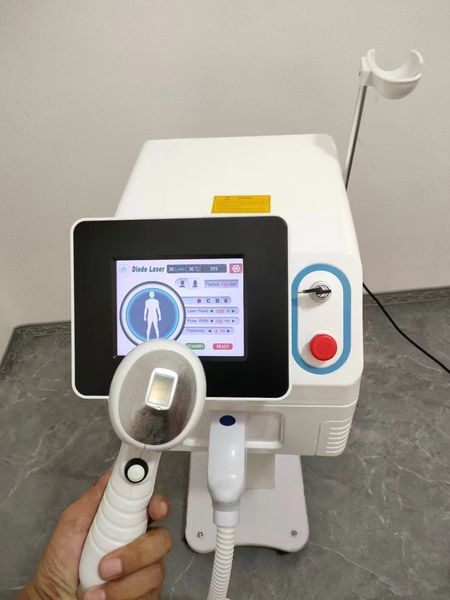 

808 755 1064nm diode laser hair removal 808nm laser permanent epilator ice lazer beauty equipment use all skin types, Black