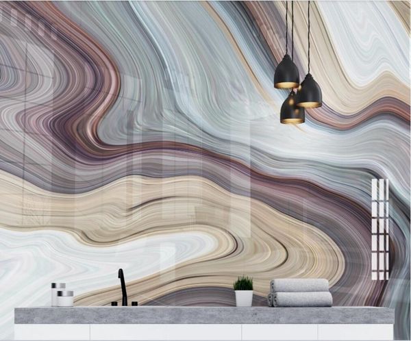 Professionelle maßgeschneiderte High-End-Tapeten-Persönlichkeit abstrakter Landschaftssteinmauer Hintergrund-hochwertiges wasserdichtes Material