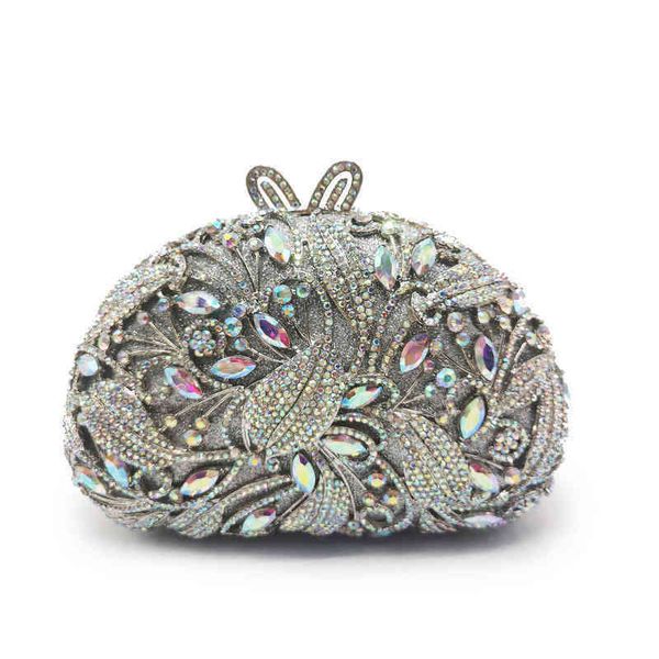 

nxy evening bag lady metal clutch bags for wedding rhinestone purse birthday gift party mini phone es 0530