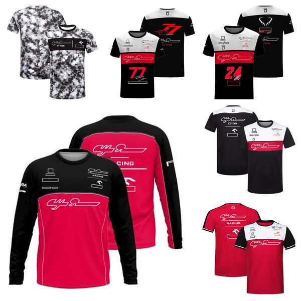 

2022 new f1 formula one team long-sleeved t-shirt with the same custom