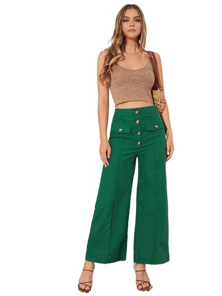 

flap detail w.ide l.eg p.ants i79e#, Black;white