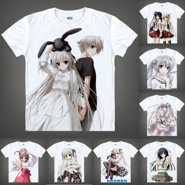 Herren T-Shirts Coolprint Anime Shirt Yosuga No Sora Sky Of Connection Kurzarm Kasugano Kazuha Migiwa Cosplay Motive Shirts