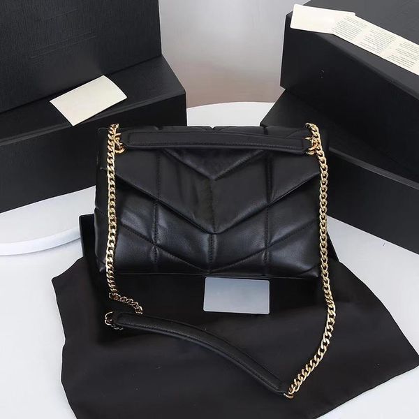 

7a loulou puffer crossbody designer bags luxurious women wallets lambs leather shoulder handbag lambskin purse clutch gold silver chain hand