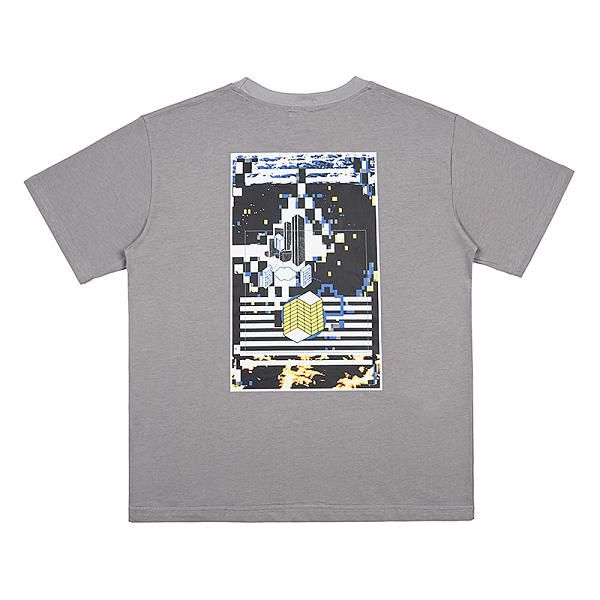 

22ss print cotton t shirt men women high street summer tees, White;black