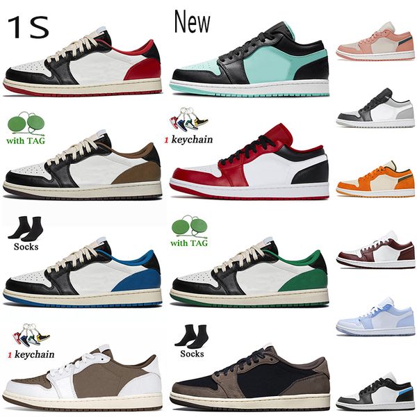 

cactus 2022 jack fragment jumpman 1 1s low basketball shoes ts starfish white brown red unc court purple black toe shadow panda emerald