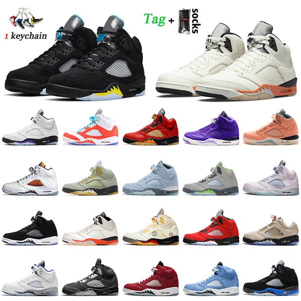 

2022 fashion mens jumpman 5s basketball shoes with socks 5 aqua shattered backboard dj khaled x we the bluebird mars for her men sneakers t, White;red