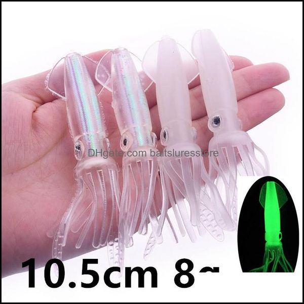 

baits lures fishing sports outdoors 10pcs 10.5cm 8g squid sile lure soft c-003 drop delivery 2021 1bgse