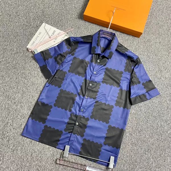 

famous new fashion hawaiian floral letter print beach men's shirt designer silk casual summer loose short sleeve -3xl#09, White;black
