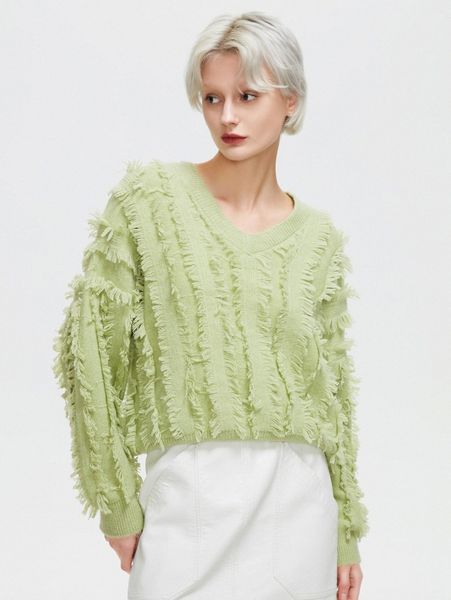 

ziai solid fuzzy sweater z2jg#, White;black