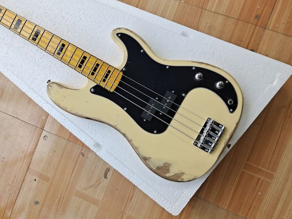 

4 string p bass guitar handmade heavy relic made of high-quality solid wood delivery to home