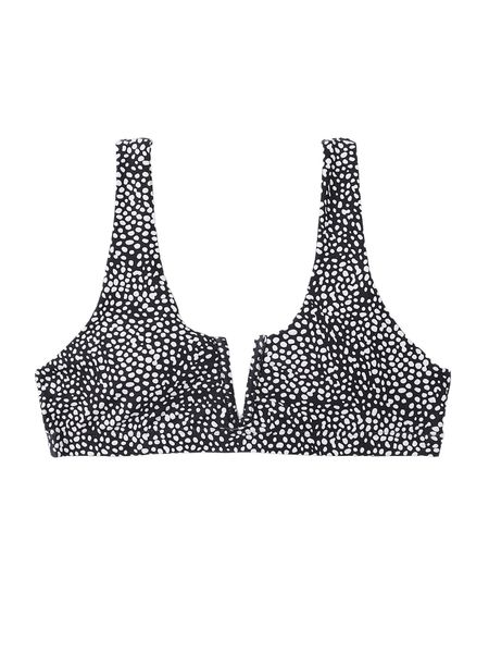 

allover print v wired bikini a2uy#, White;black