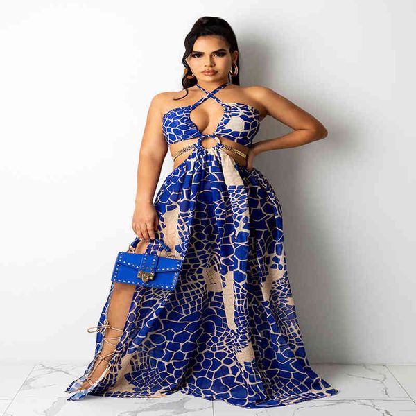 

prom luxury designer women's dresses 2022 summer women's printed neck and backl long dresses, Black