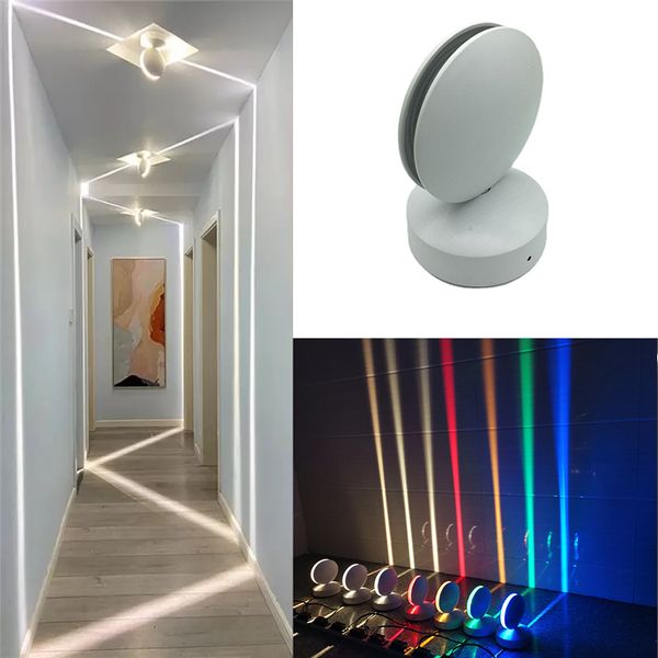 IP65 impermeável LED Lâmpada de parede AC 85-265V Interior Paredes ao ar livre Sconce Liner Corredor Quarto Decorativo Iluminação Luzes