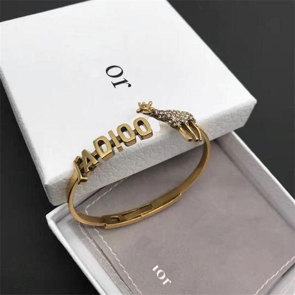 

80% off online letter giraffe diamond simple jewelry bracelet female, Black