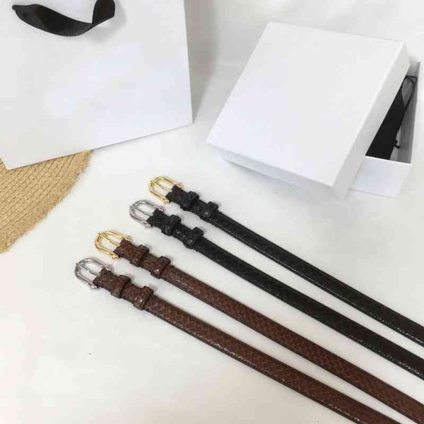 

designer belts luxury arc de triomphe snakeskin pants belt cowhide needle buckle thin simple jeans jumpsuit, Black;brown
