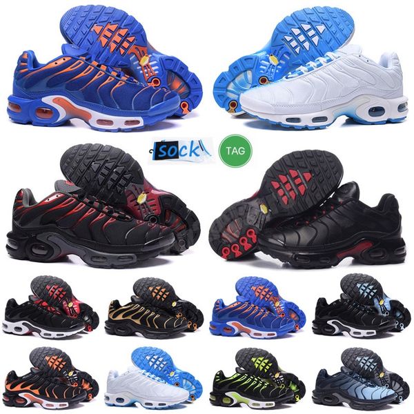 

men tn plus running shoes triple black white psychic pink pure platinum summer gradient grape sunset metallic gold mens trainers outdoor 36-