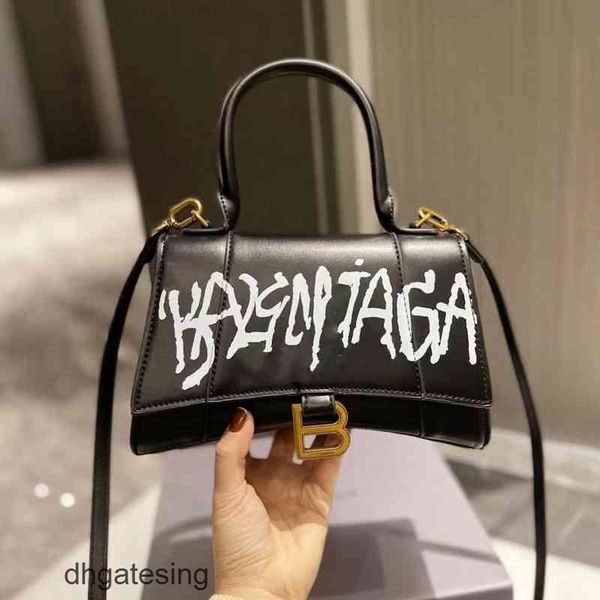 

vintage bags balencaig bag b home premium handbags letter luxury designer buckle graffiti hourglass leather women's portable one should