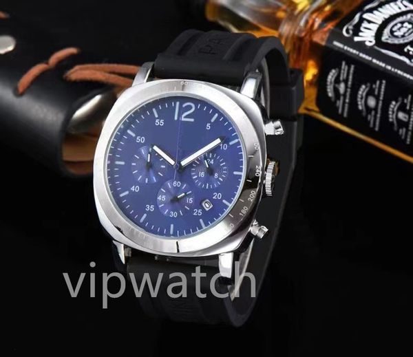 Relógio masculino de luxo de alta qualidade para mergulho super luminoso marinho com display de 6 segundos relógio de quartzo