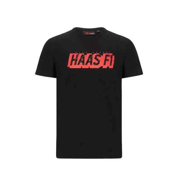 

2022 f1 haas team men's summer crew neck short sleeves casual t-shirts oversized home and outdoor essentials, White;black