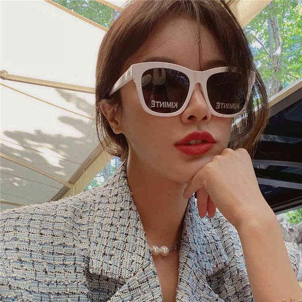 

sunglasses kiminate wang liuwen net red sun 5m7l, White;black