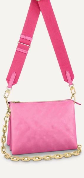 

coussin crossbody bag genuine leather wallet camera cases card pockets women tote shoulder bags three pocket zipper purse 26cm, Red;black