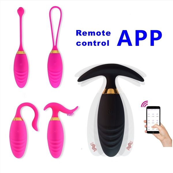 Sex Toy Massagegerie Rosenvibrator für Frauen Dildo Butt Plug Anal weiblicher Klitoris Stimulator RC Wearable Vibration Eier Vibator Spielzeug