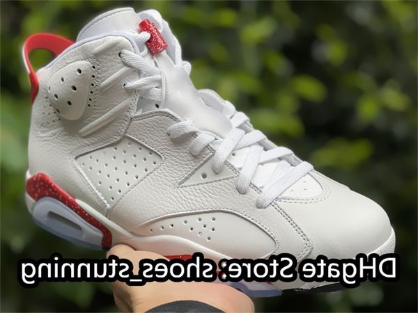 

brand shoes basketball jumpman 6s vi red oreo white/university red-black colorway out outdoor sneakers sports size