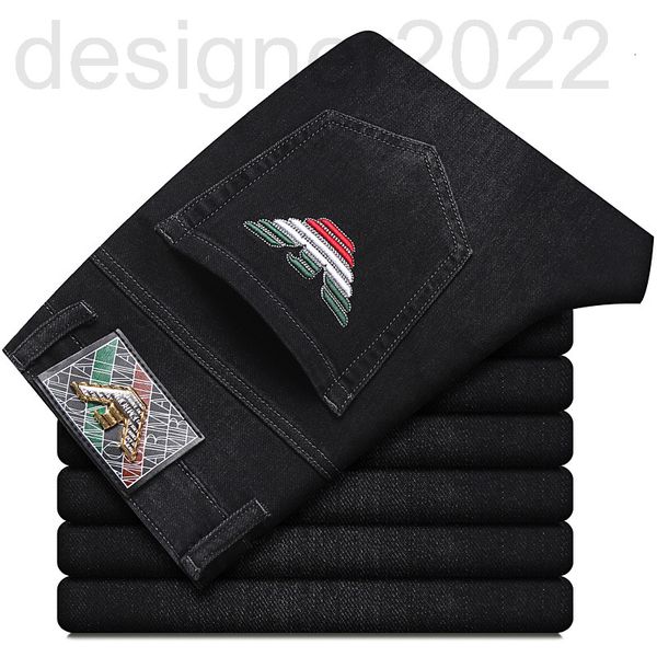 

men's jeans designer autumn men's jeans cotton korean version elastic thick style small feet slim international brand ga lqxv, Blue