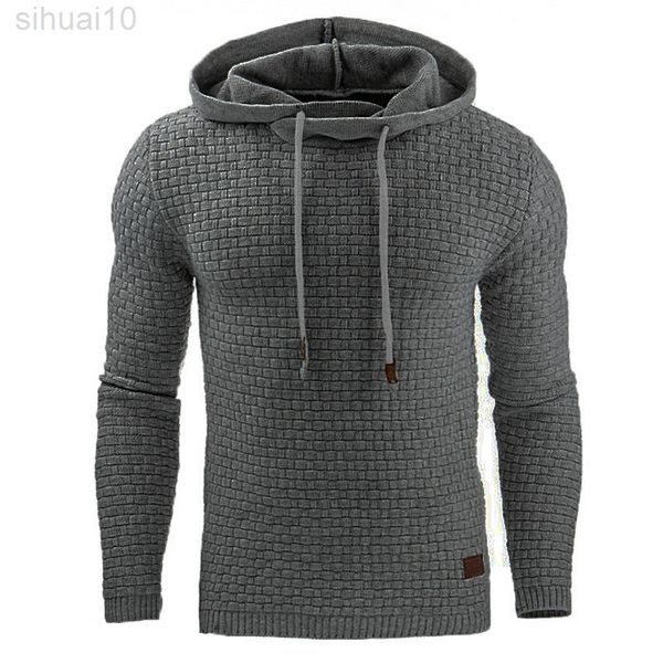 2021 Beliebteste Hoodie Männer Hoody Männlich Lange Ärmel Einfarbig Mit Kapuze Männer Pullover Herren Pullover Trainingsanzug Schweiß Tops casual L220730