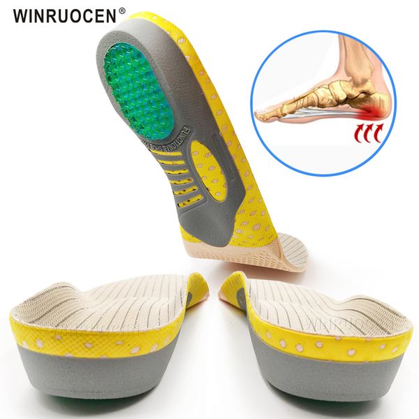 

pvc orthopedic insoles flat foot health sole pad for shoes insert men and women plantar fasciitis feet care 220610, White;pink