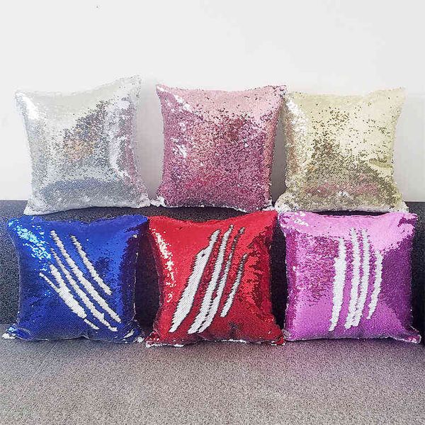 

sublimation blank magical sequins item pillowcase for sublimation ink print diy gifts 40x40cm