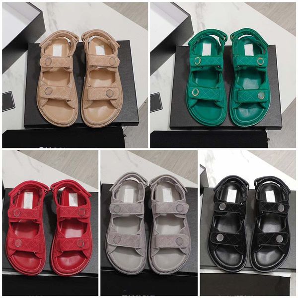 

2022 new flip flop designer leather women sandals summer flat slippers fashion beach big head rainbow letter slippers with original dust bag, Black