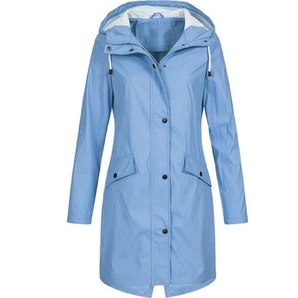 

womens raincoat jacket coat transition sunsets long autumn winter windbreaker waterproof sports hiking jackets y201012, Black;brown