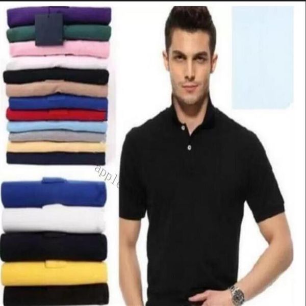 

mens tee designer polos brand small horse crocodile embroidery clothing men fabric letter polo t-shirt collar casual t-shirt shirt225x, White;black