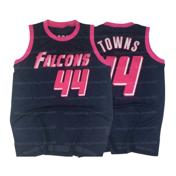 

custom towns high school basketball jersey men's all stitched black size s-4xl name and number quality