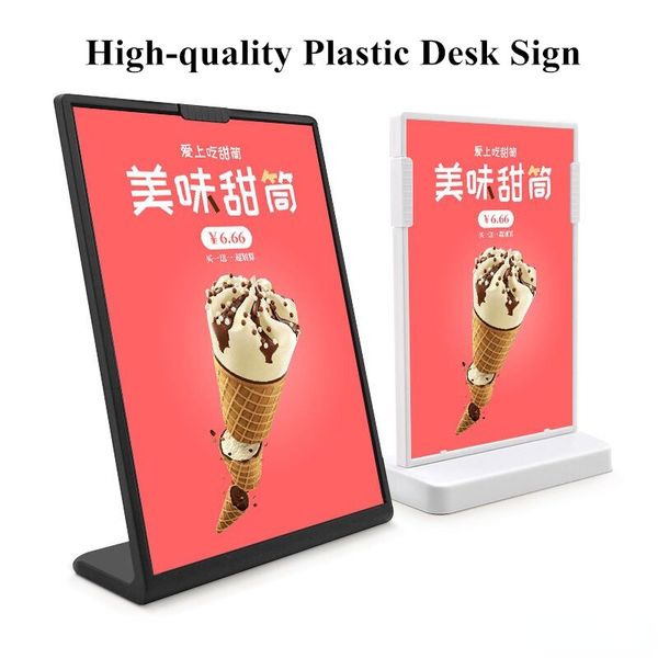 

a4 acrylic sign holder plastic table menu paper holder display stand ad p picture flyer document frame