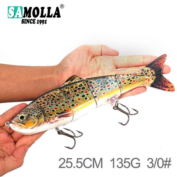 

swimbait large fishing lures hard bait weights 145g swim bass whopper isca artificial articulos de pesca salt water 220721