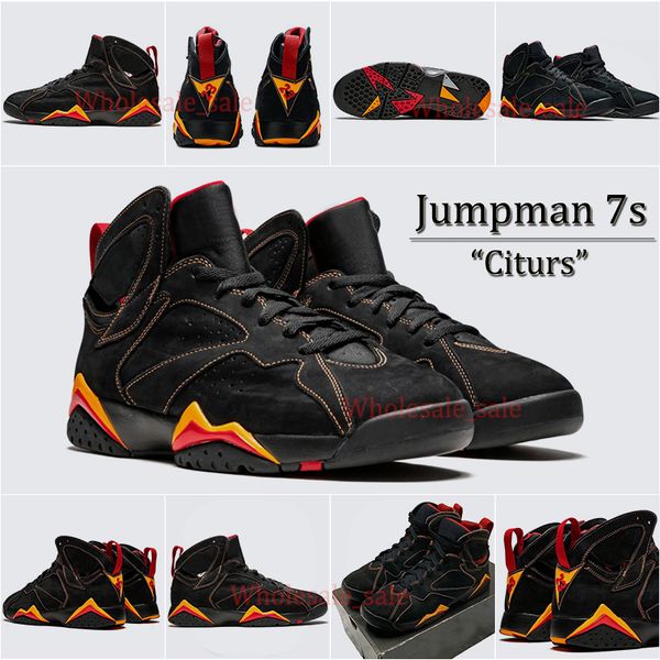 

jumpman 7s basketball shoes citrus 7 men sneakers sports trainers