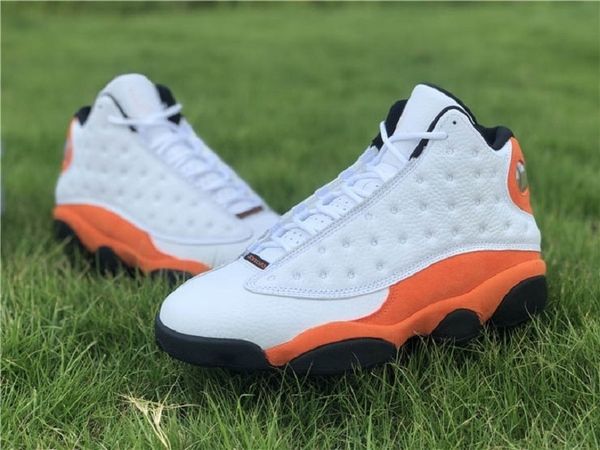 

shoes new13 starfish white/black-starfish 13s blanc orange casual 7-13 414571-108
