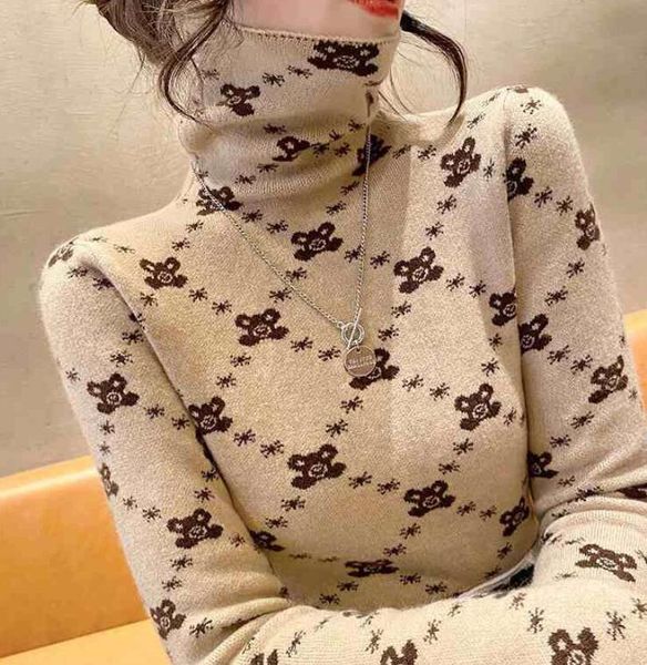 

new women turtleneck sweater luxury ggity knitted pullover femme jumper cashmere tee, White;black
