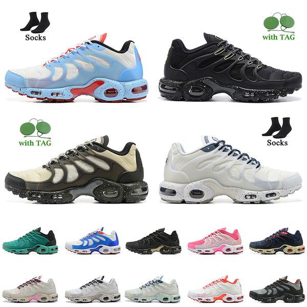 

tn running shoes 2022 fashion terrascape plus women mens trainers sports tuned tnplus sky blue black barely volt beige midnight navy tan bur